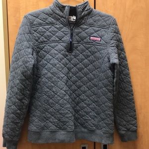 Grey quilted Vineyard Vines Shep shirt